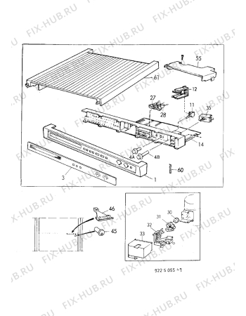 Взрыв-схема холодильника Zanussi ZVC315C - Схема узла Electrical equipment